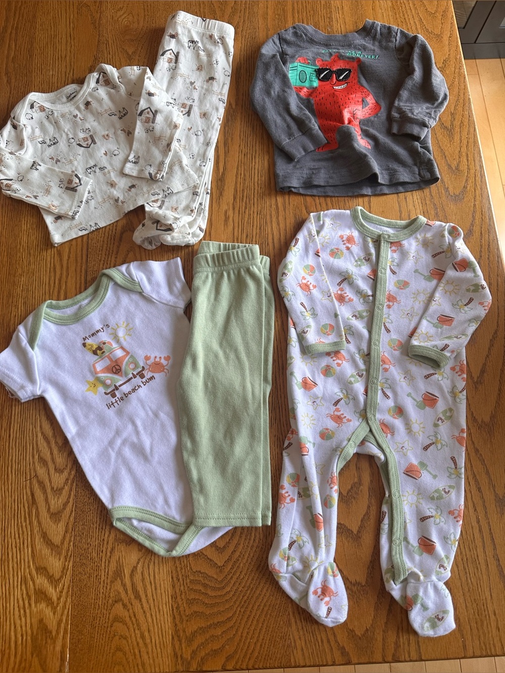 6pc Bundle 6-9/9m